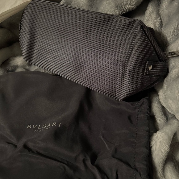 Bulgari Black Textured Pouch - Picture 3 of 7